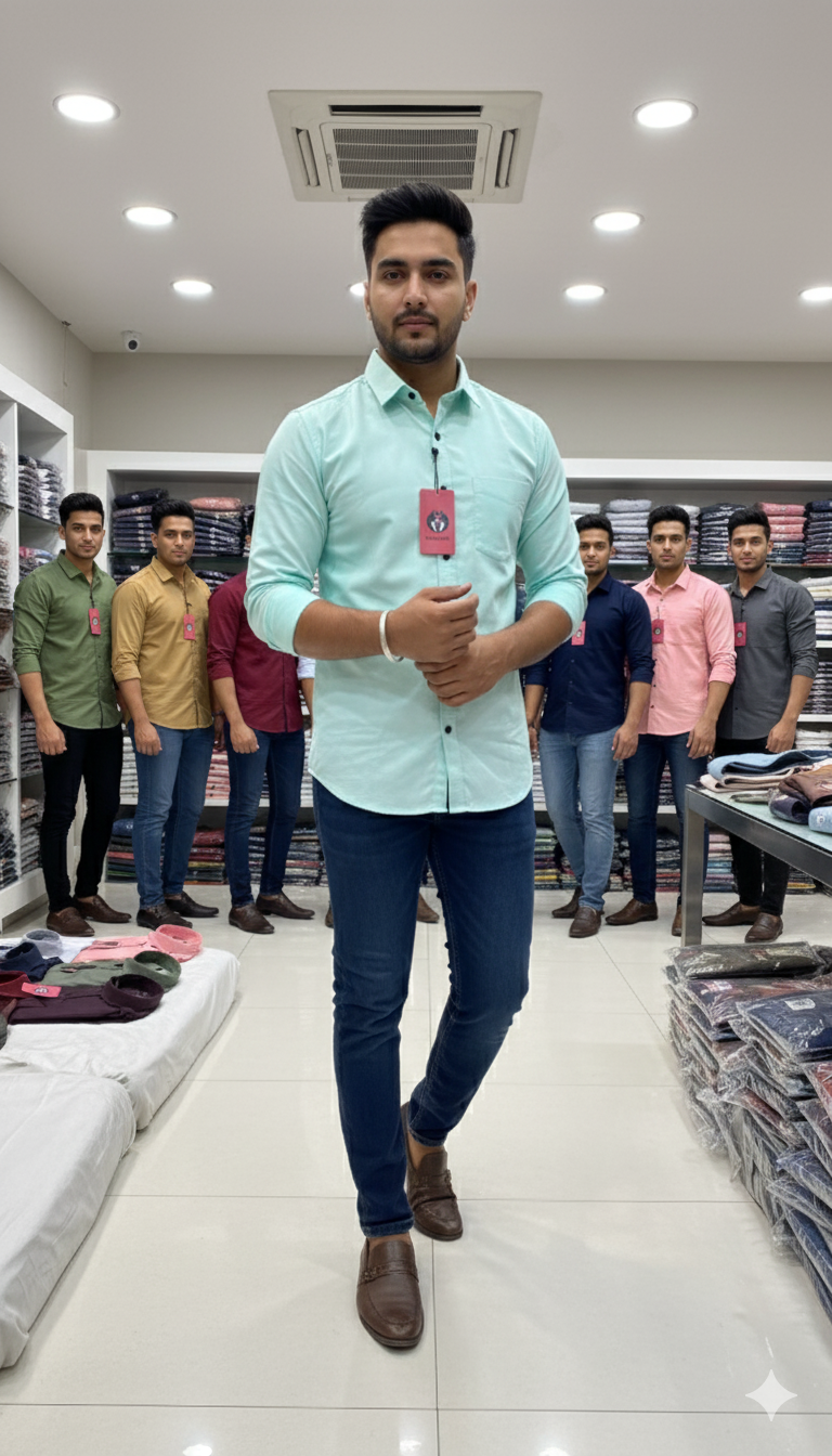 (Combo of 4) RussMan Cotton Plain shirt Rs. 999