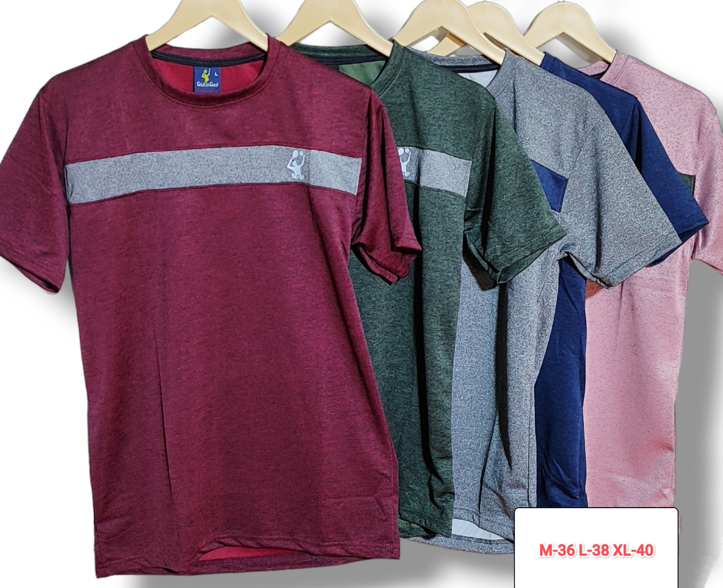 (Combo of 4) Lycra Sports Grind Round Neck T-Shirts Rs. 499