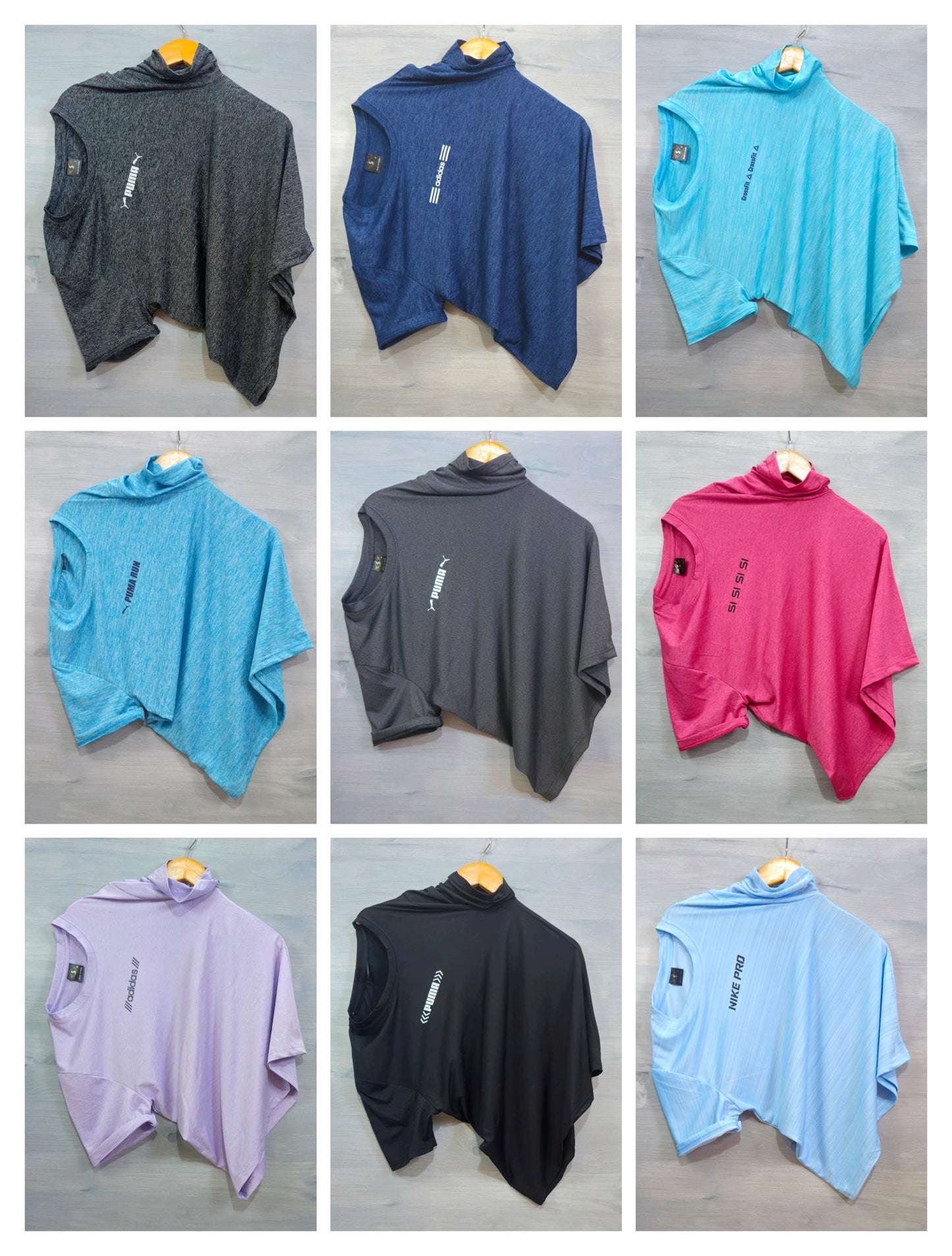 Combo of 5 Lycra Surplus Round Neck T-Shirts Rs. 499