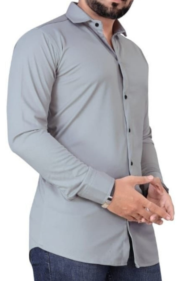 (Combo of 4) Plain Full Hand Lycra Shirts with Pocket Regular Fit Rs. 999