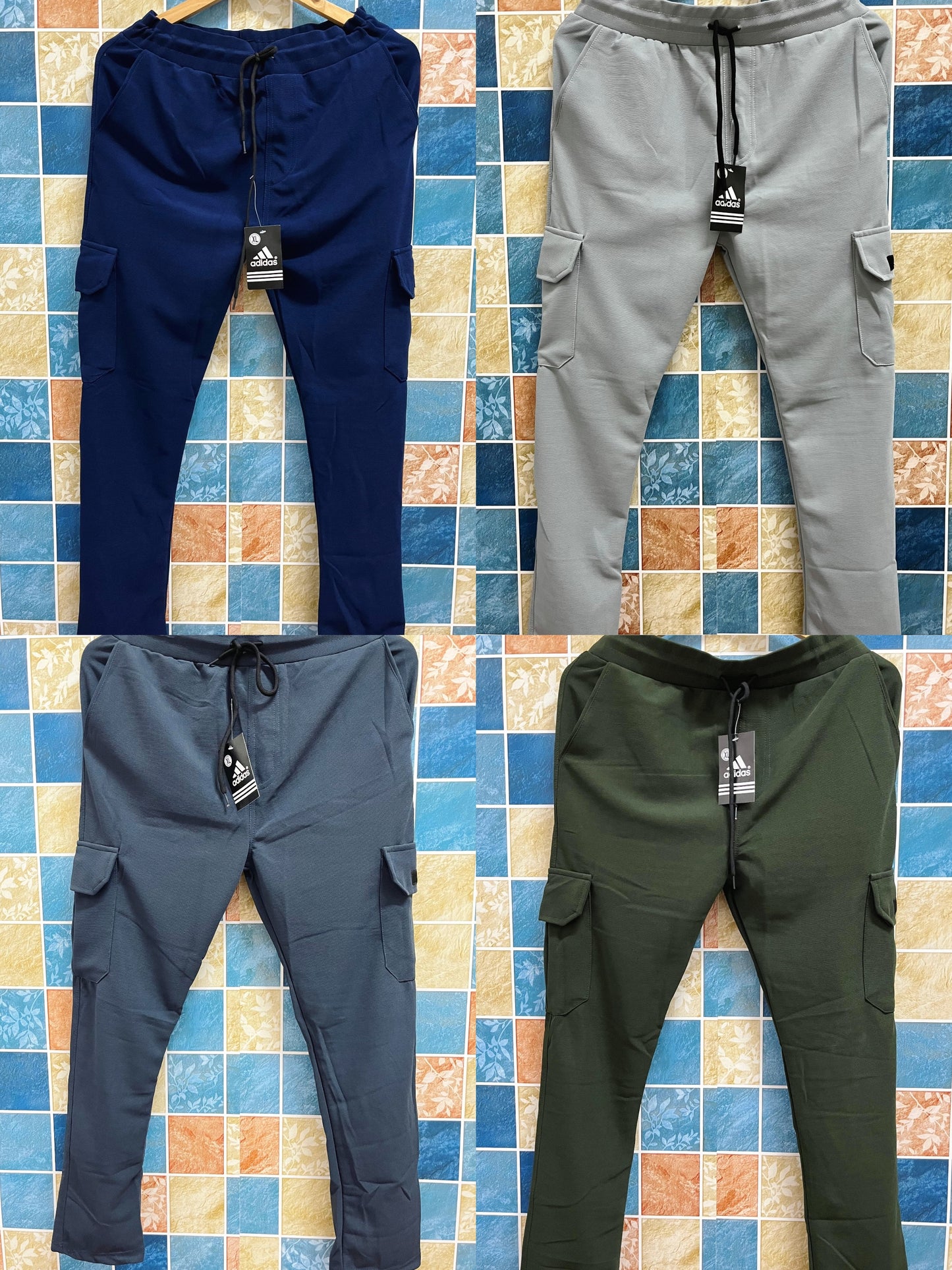 (Combo of 2) Denim Cargo Track Pants Rs. 550