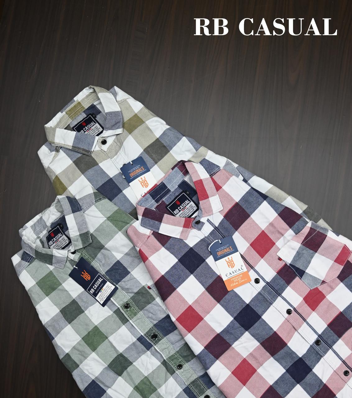Combo of 4 RB Primium Cotton Checked Shirt Rs. 999