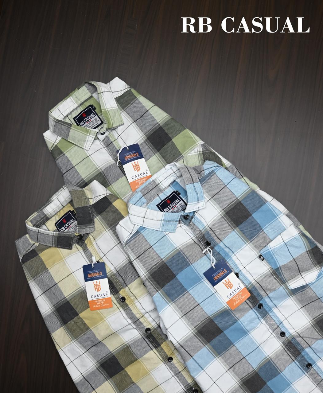 Combo of 4 RB Primium Cotton Checked Shirt Rs. 999