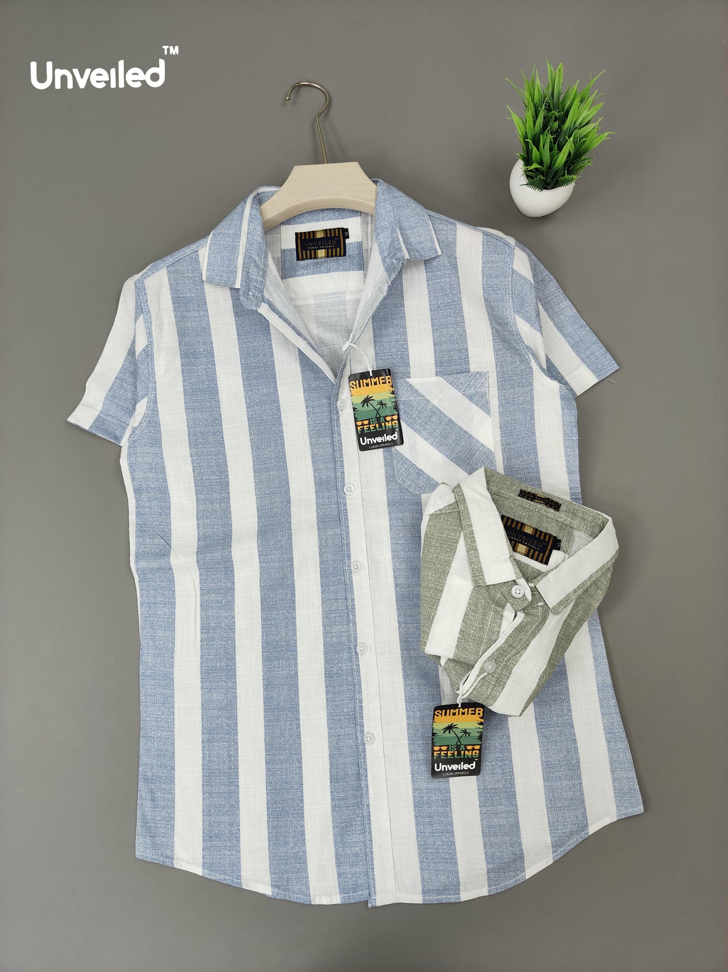 (Combo of 3) M-36 to 37 Linen Half Sleeve Primium Cotton Shirts Rs. 999