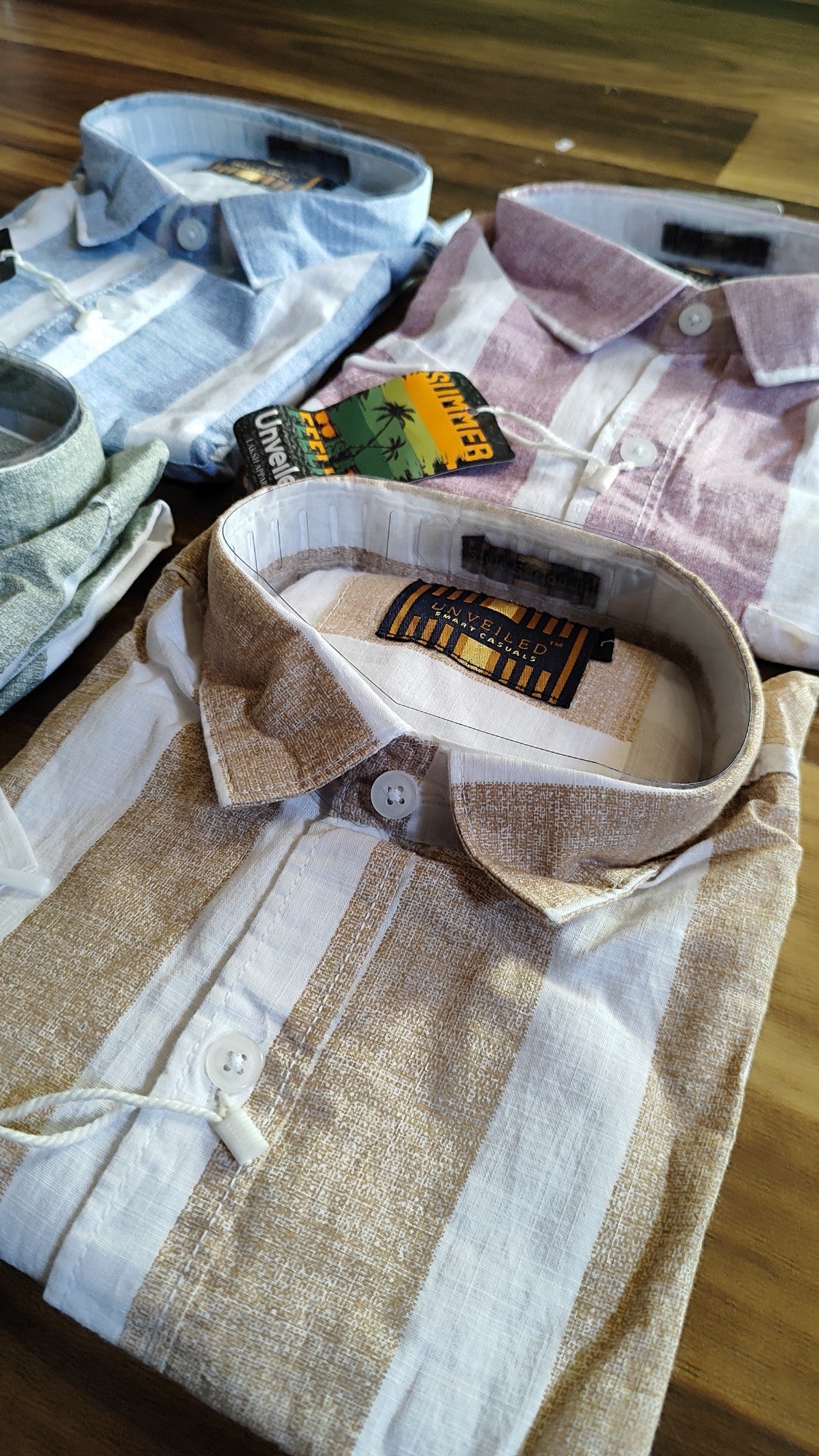 (Combo of 3) M-36 to 37 Linen Half Sleeve Primium Cotton Shirts Rs. 999