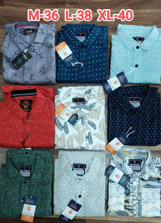 (Combo of 4) Primium RB Casual Cotton Printed Shirts Rs. 999