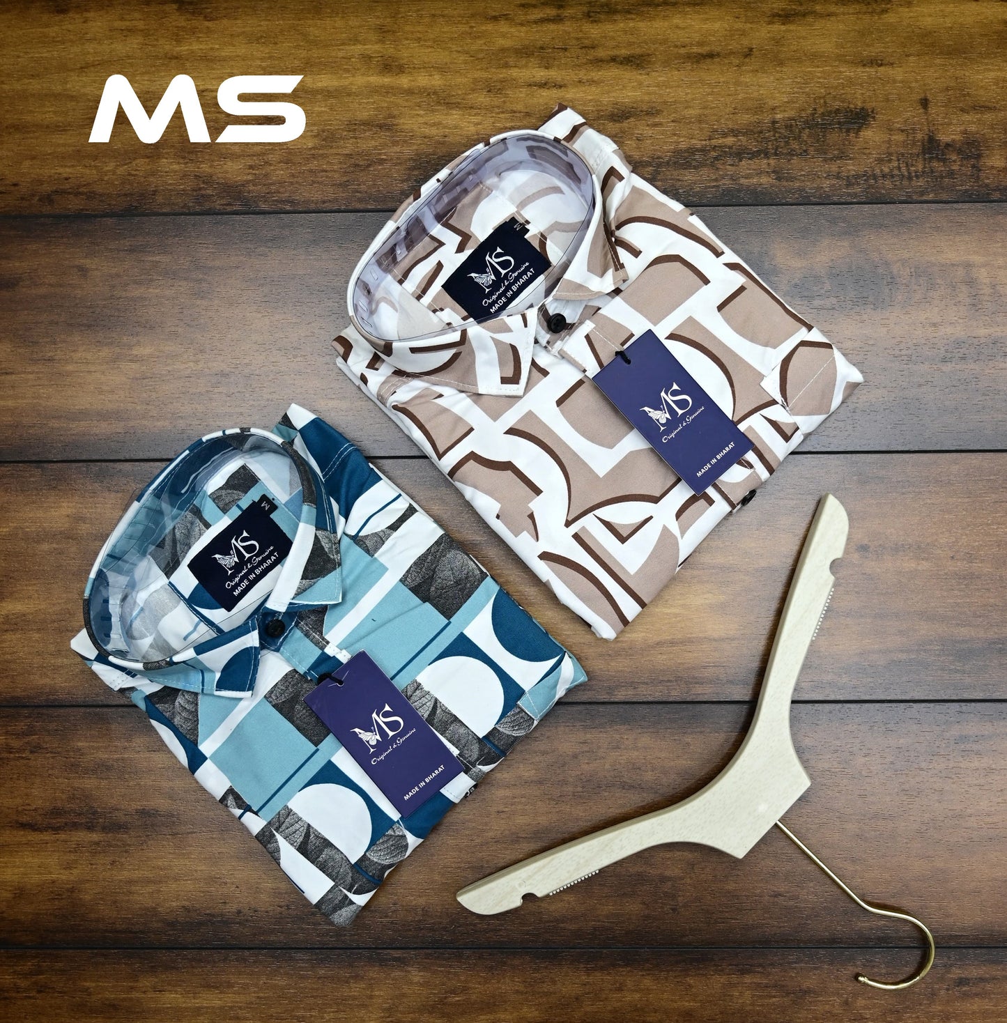 (Combo of 4) MS Printed Cotton Trending Design Shirts Rs. 999