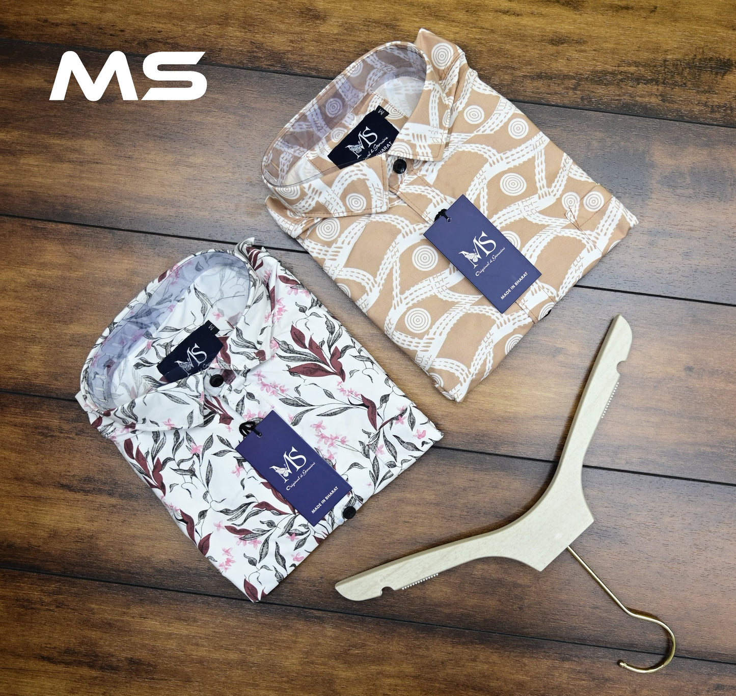 (Combo of 4) MS Printed Cotton Trending Design Shirts Rs. 999