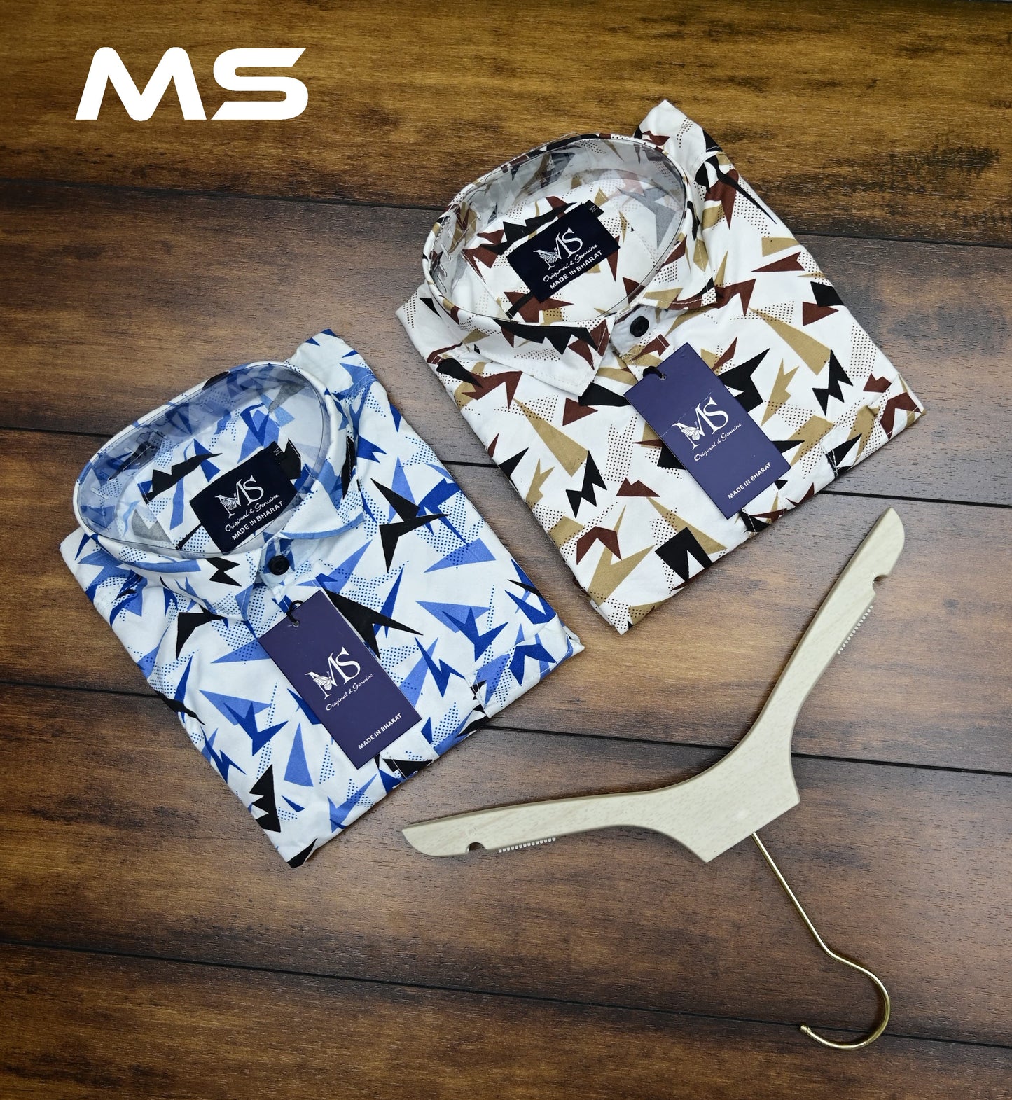 (Combo of 4) MS Printed Cotton Trending Design Shirts Rs. 999