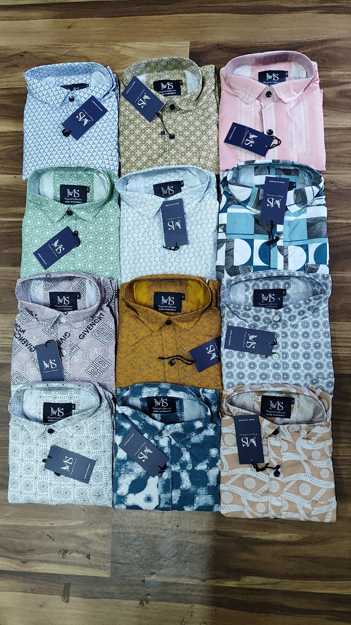 (Combo of 4) MS Premium Cotton Printed Trending Design Shirts Rs. 999 Only