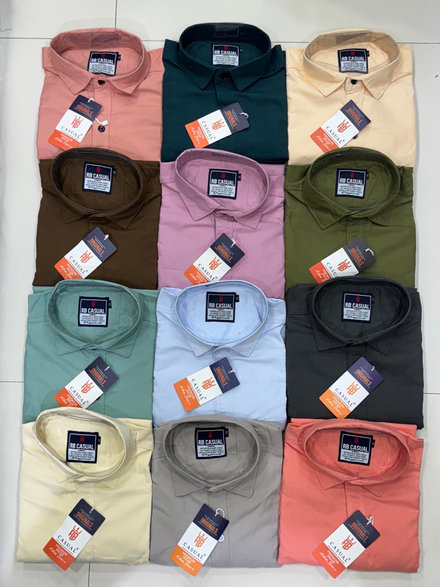 (Combo of 4) RB Formal Cotton Plain Shirts Rs. 999