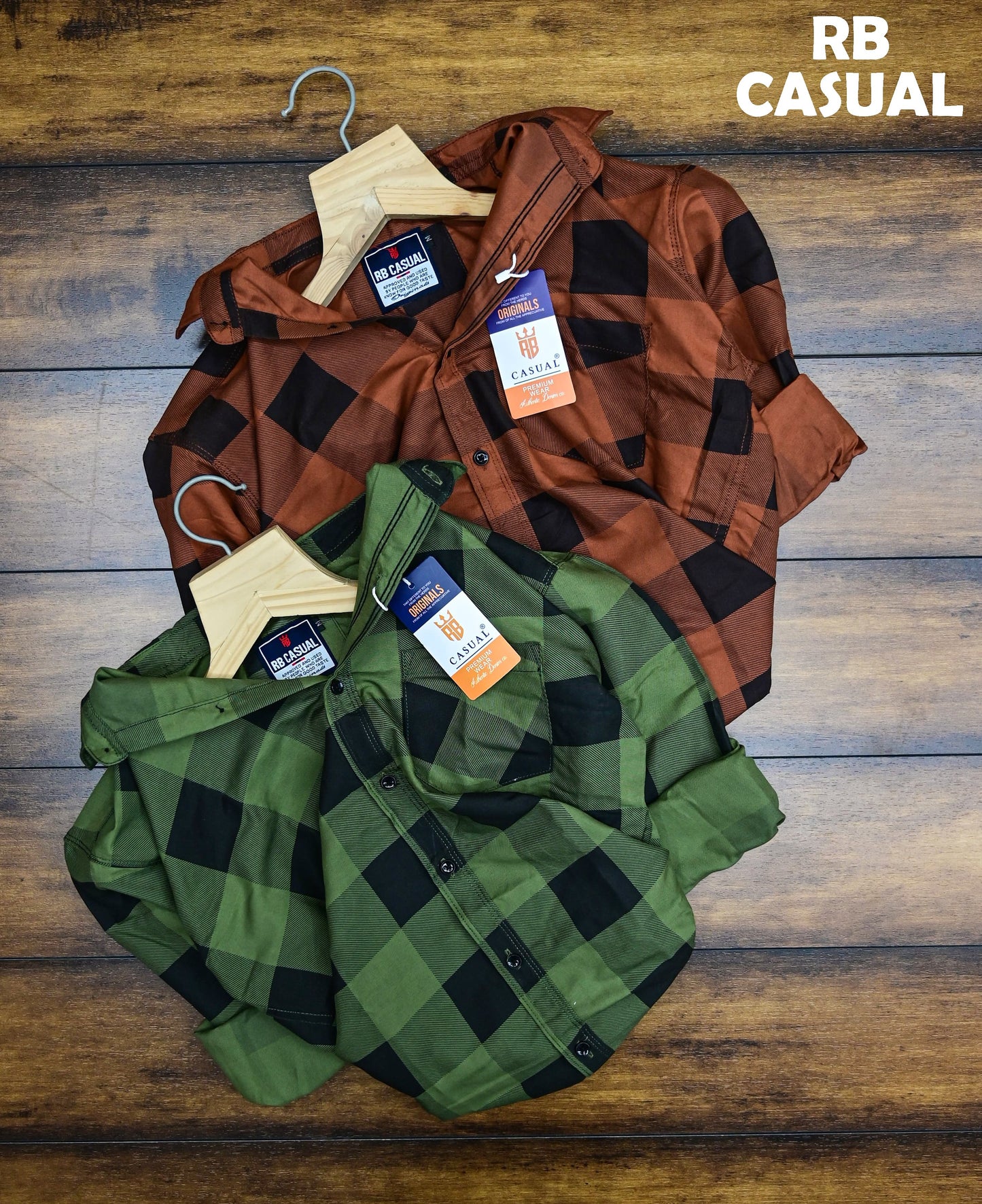 (Combo of 4) RB Cotton Checked Premium Shirts Rs. 999