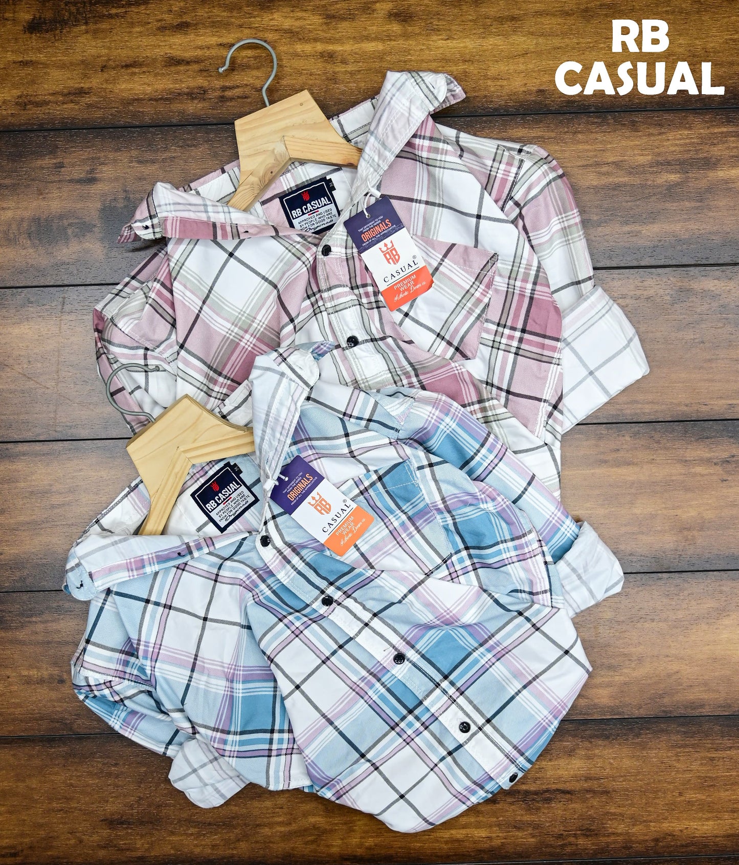 (Combo of 4)RB Cotton Checked Shirts Rs. 999