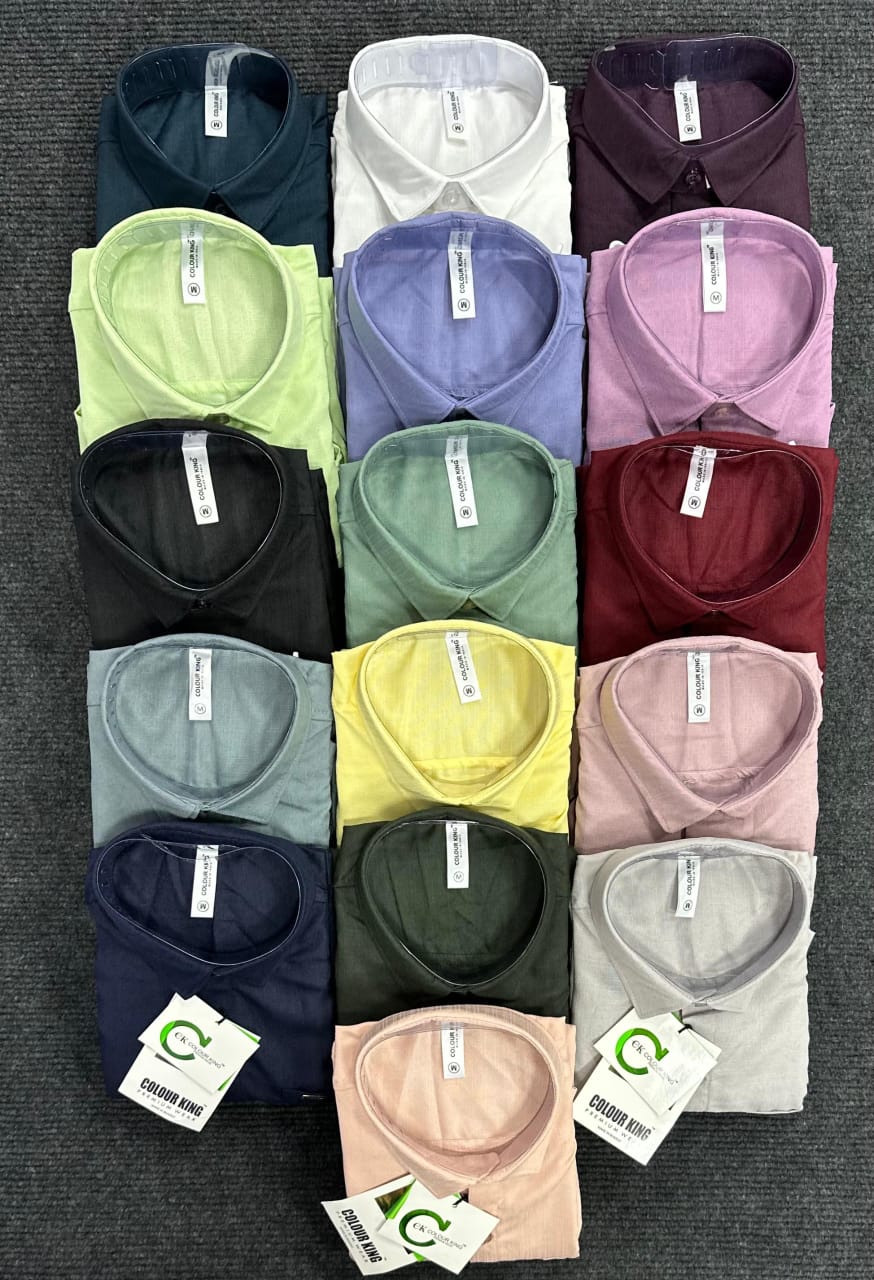 (Combo of 3) CK Linen Dobby Plain Shirt Rs.1099