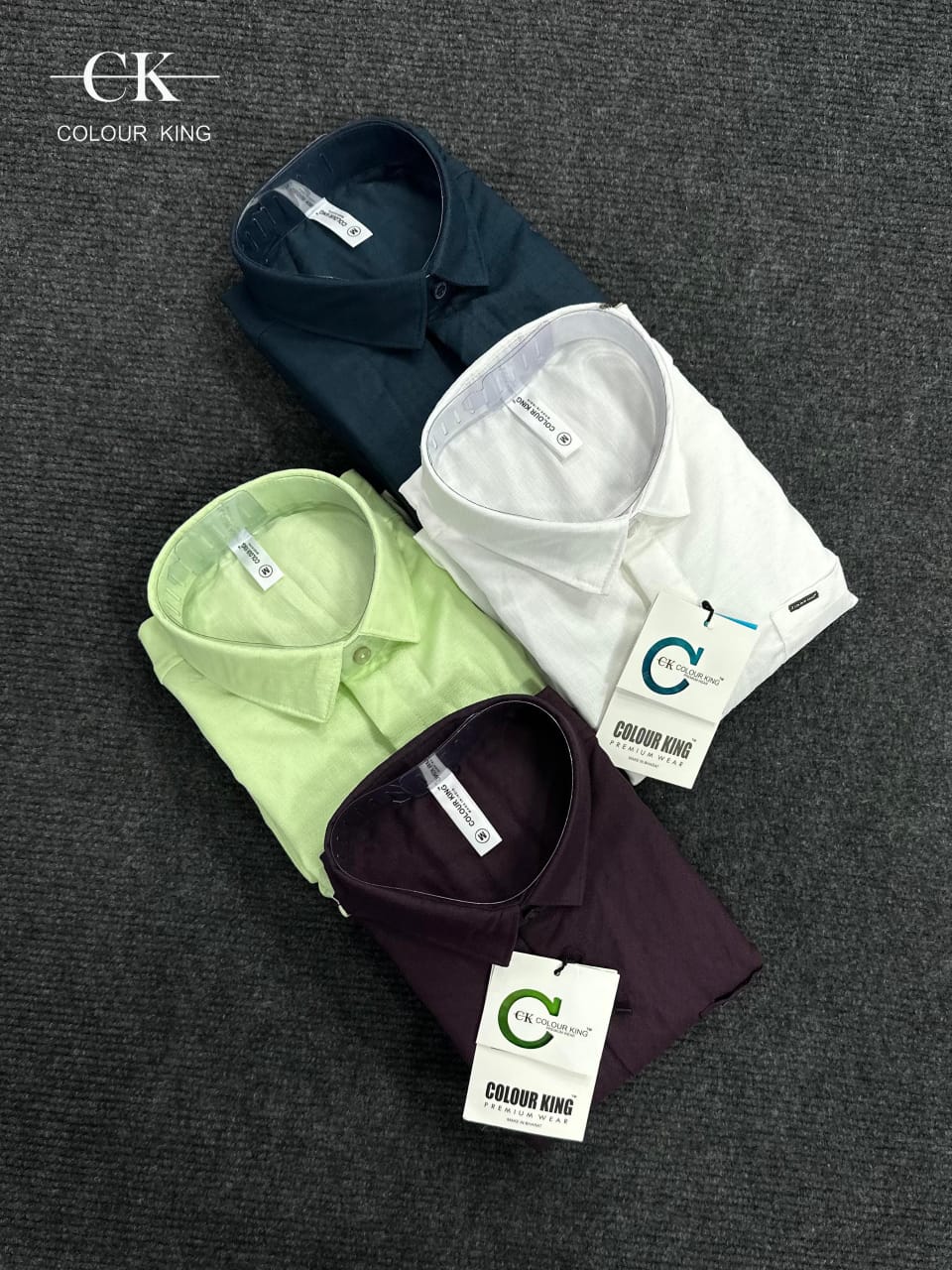 (Combo of 3) CK Linen Dobby Plain Shirt Rs.1099