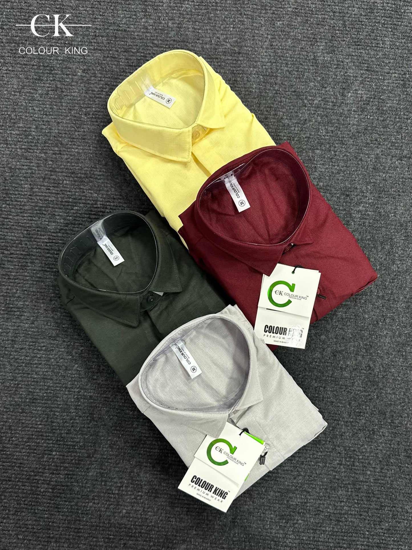 (Combo of 3) CK Linen Dobby Plain Shirt Rs.1099