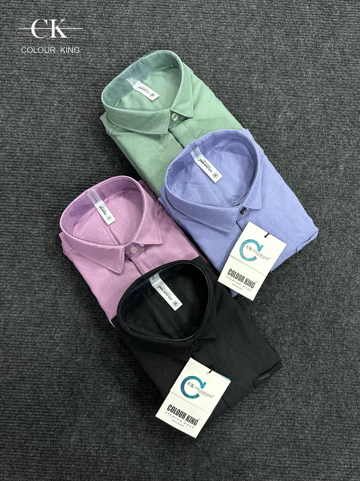 (Combo of 3) CK Linen Dobby Plain Shirt Rs.1099