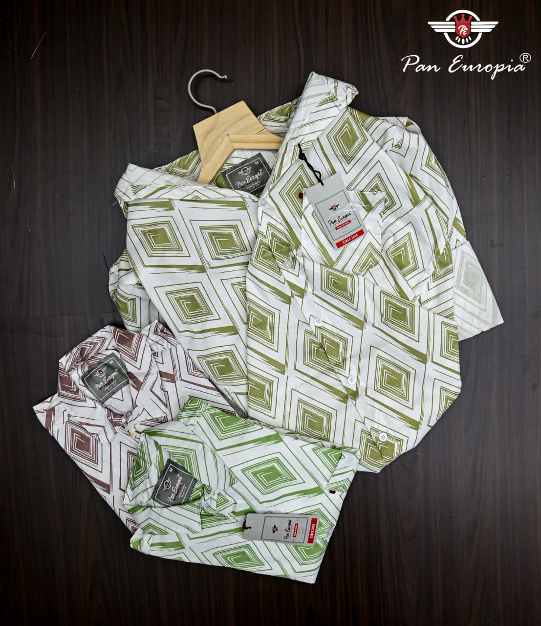 (Combo of 3) Pan Emporia Jacquard Design Printed Shirt Rs.999
