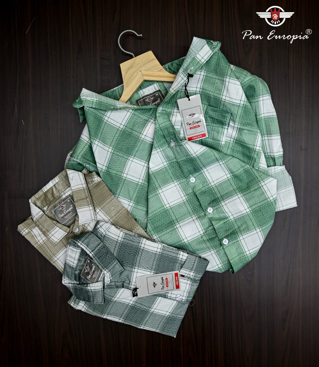 (Combo of 3) Pan Emporia Jacquard Checked Shirt Rs.999