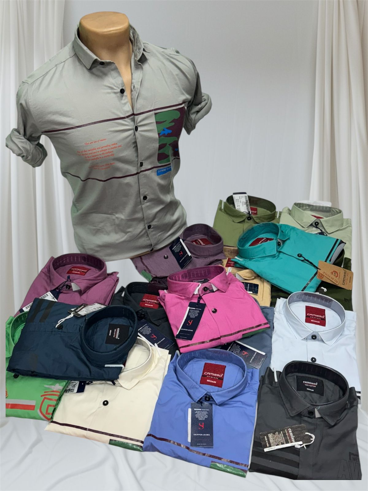 (Combo of 3) M to XL Camisso Cotton Trending No Pocket Shirt Rs. 899