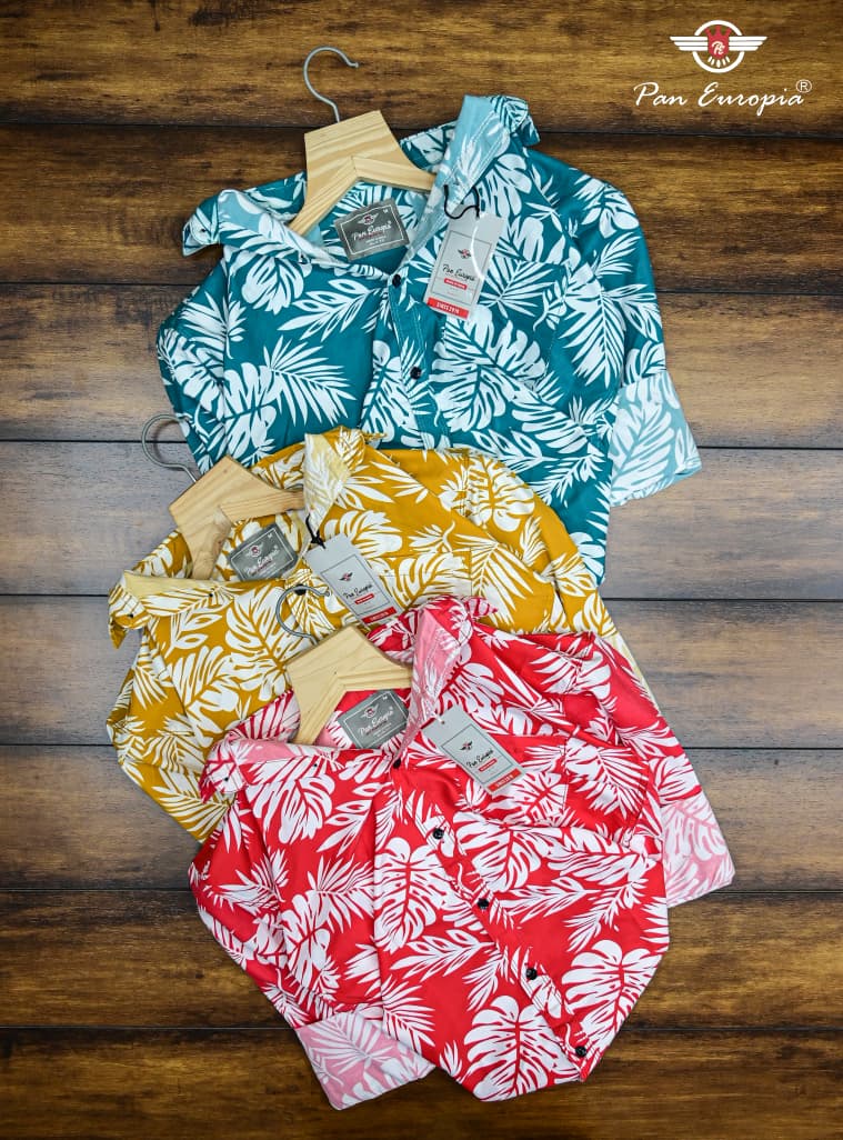 (Combo of 4) PanEmpair New Colours Design Cotton Printed  Shirts Rs. 999