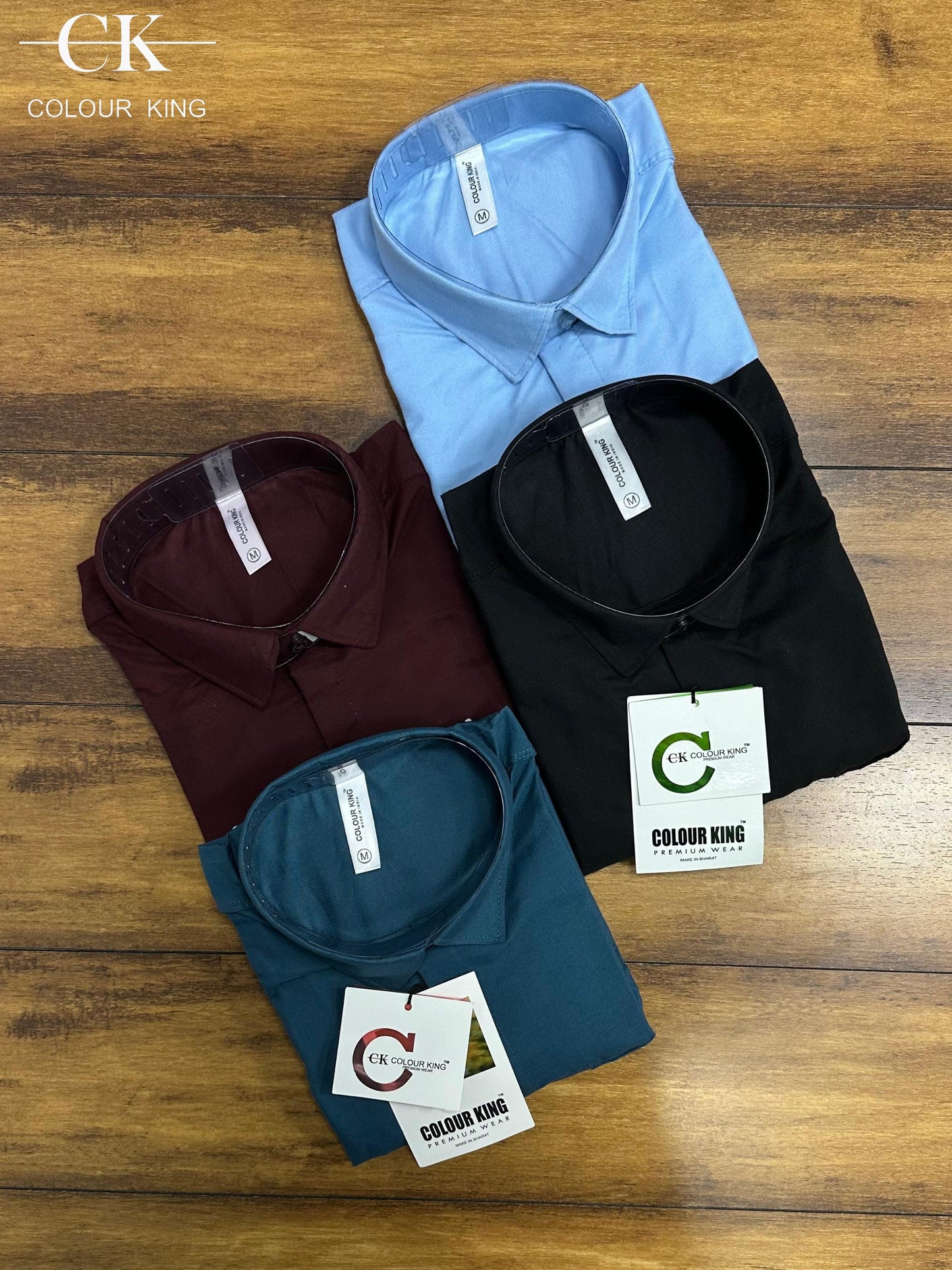 (Combo of 4) CK Plain Laffer Cotton Shirts Rs. 1099