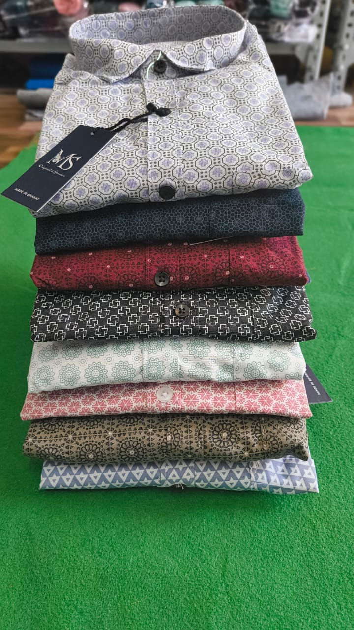 (Combo of 4) MS Printed Cotton Trending Design Shirts Rs. 999