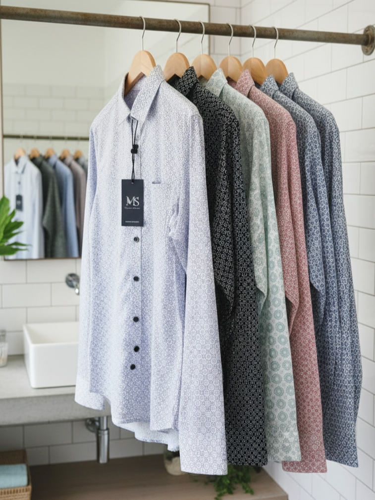 (Combo of 4) MS Printed Cotton Trending Design Shirts Rs. 999