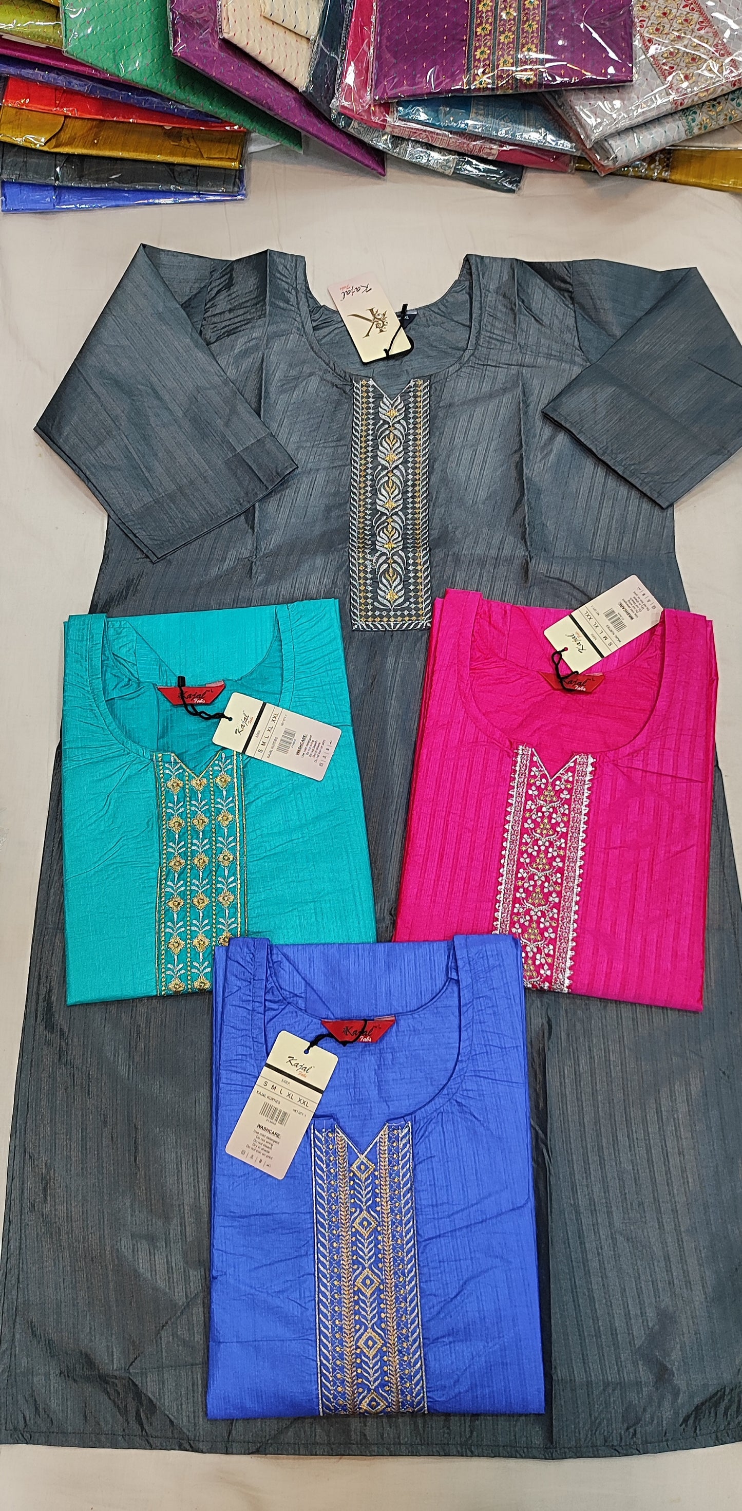 Pack of 3 Kajal Women A-line Design Kurthi TOP Only Rs. 850