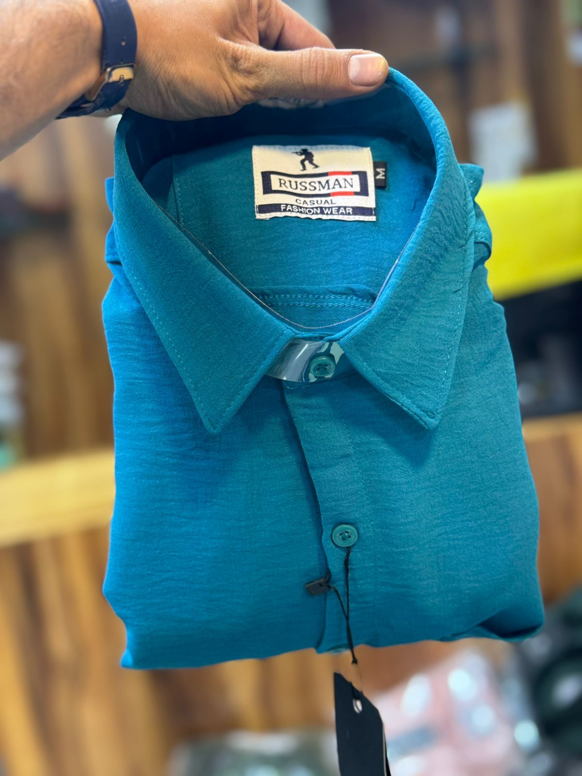 (Combo of 3) RussMan CEY Crush Import Cotton Plain Shirts Rs. 1100