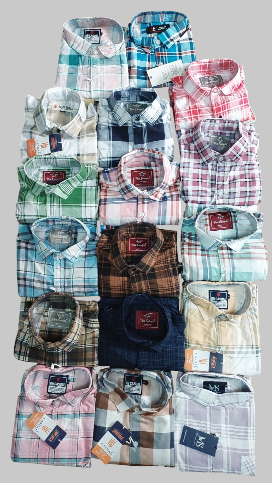 (Combo of 4) Pan Empaire Cotton Checked Premium Shirts Rs. 999
