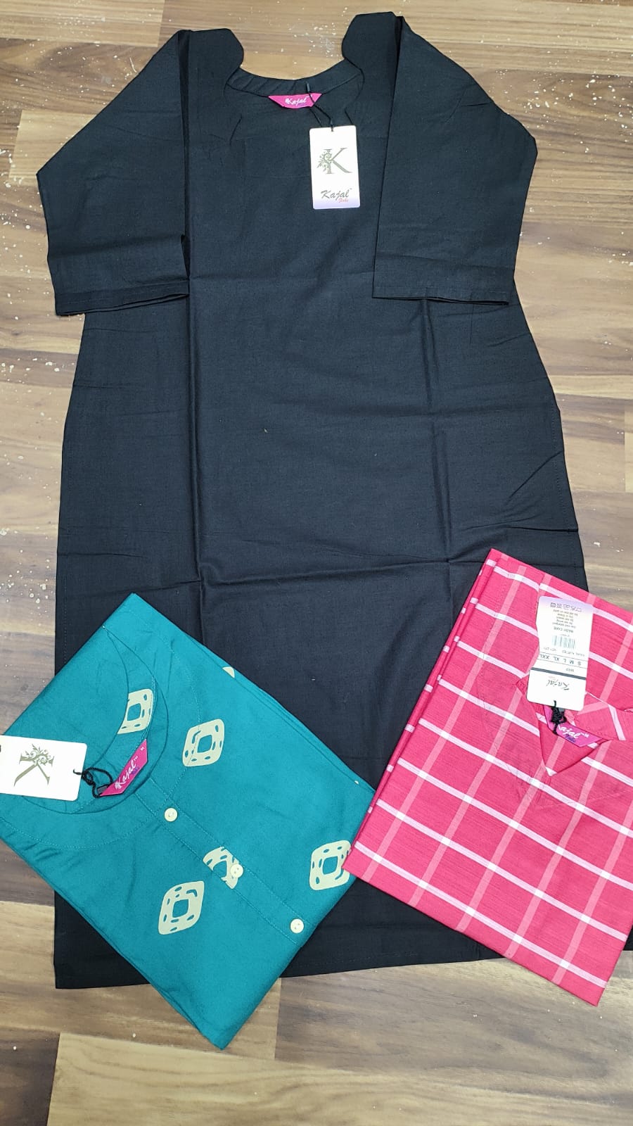 Pack of 3 Kajal Women A-line Design Kurthi TOP Only Rs. 850