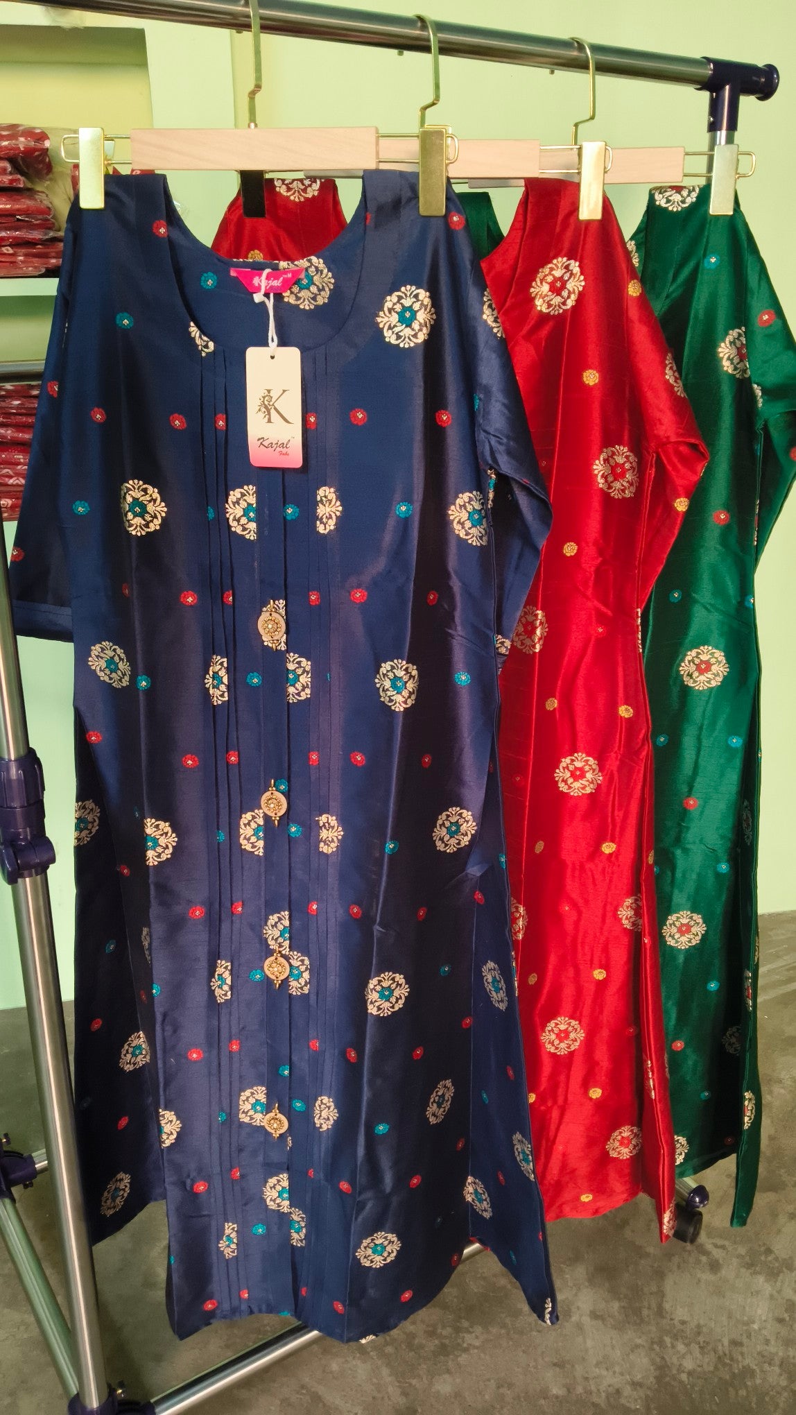 Pack of 2 Kajal Umbrella Silk Desing Kurthi TOP Only Rs. 950