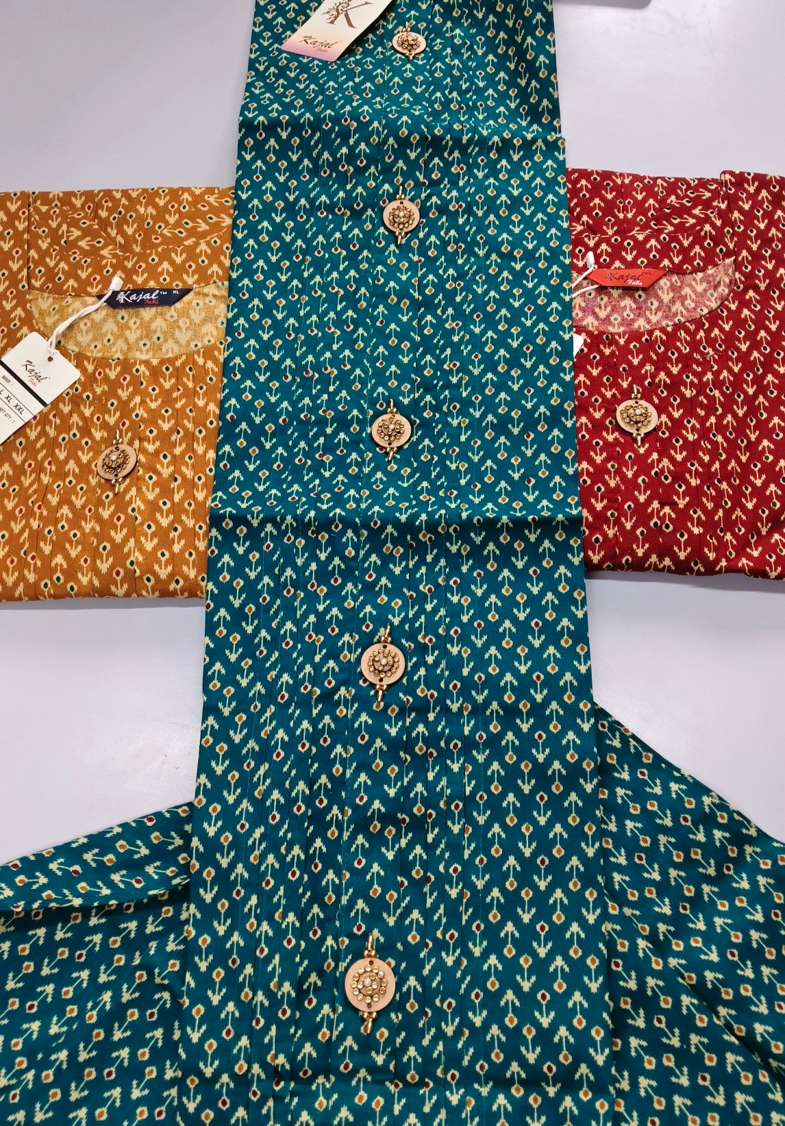Pack of 2 Kajal Umbrella PureCotton Kurthi TOP Only Rs. 950