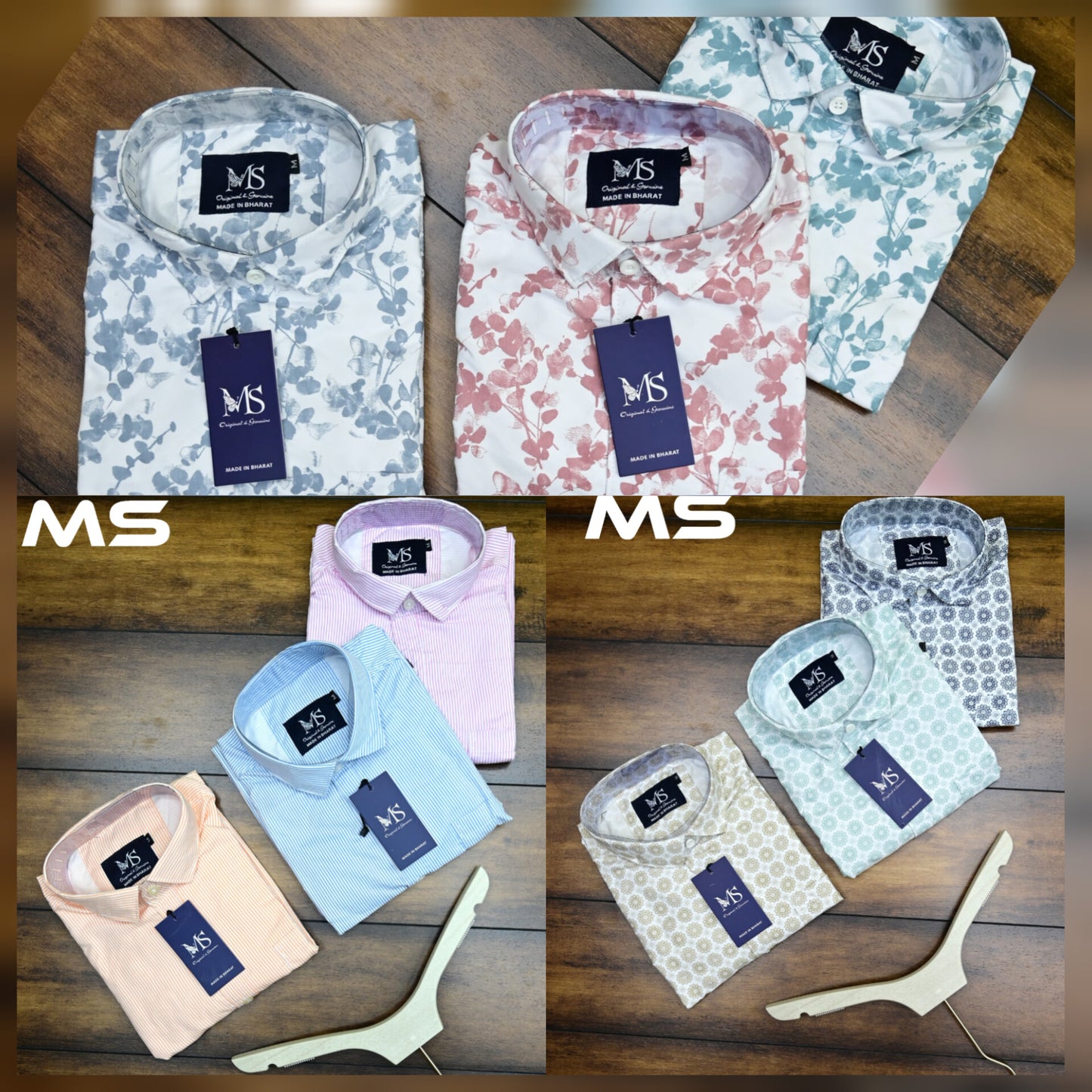 (Combo of 4) MS Premium Cotton Printed Trending Design Shirts Rs. 999 Only