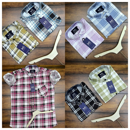 (Combo of 4)MS Premium Checked Shirts Rs. 999