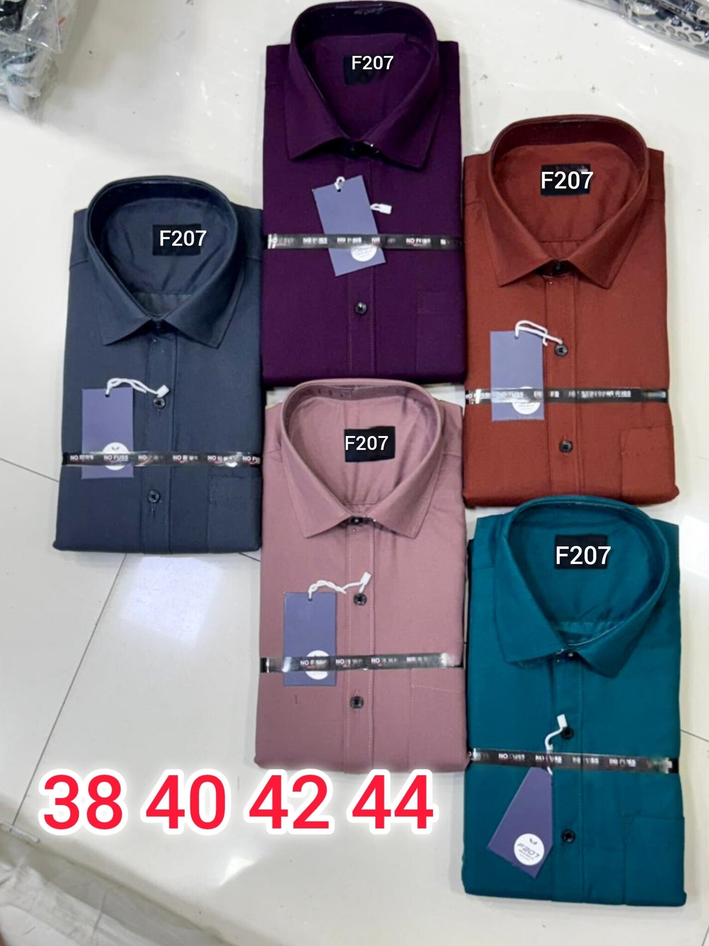 (Combo of 3)F207 Plain Laffer Cotton Shirt Rs. 899
