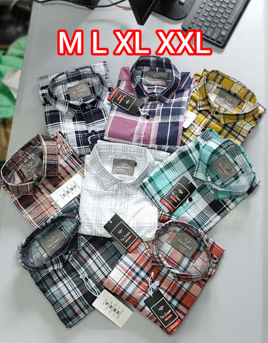 (Combo of 4) Pan Empaire Cotton Checked Premium Shirts Rs. 999
