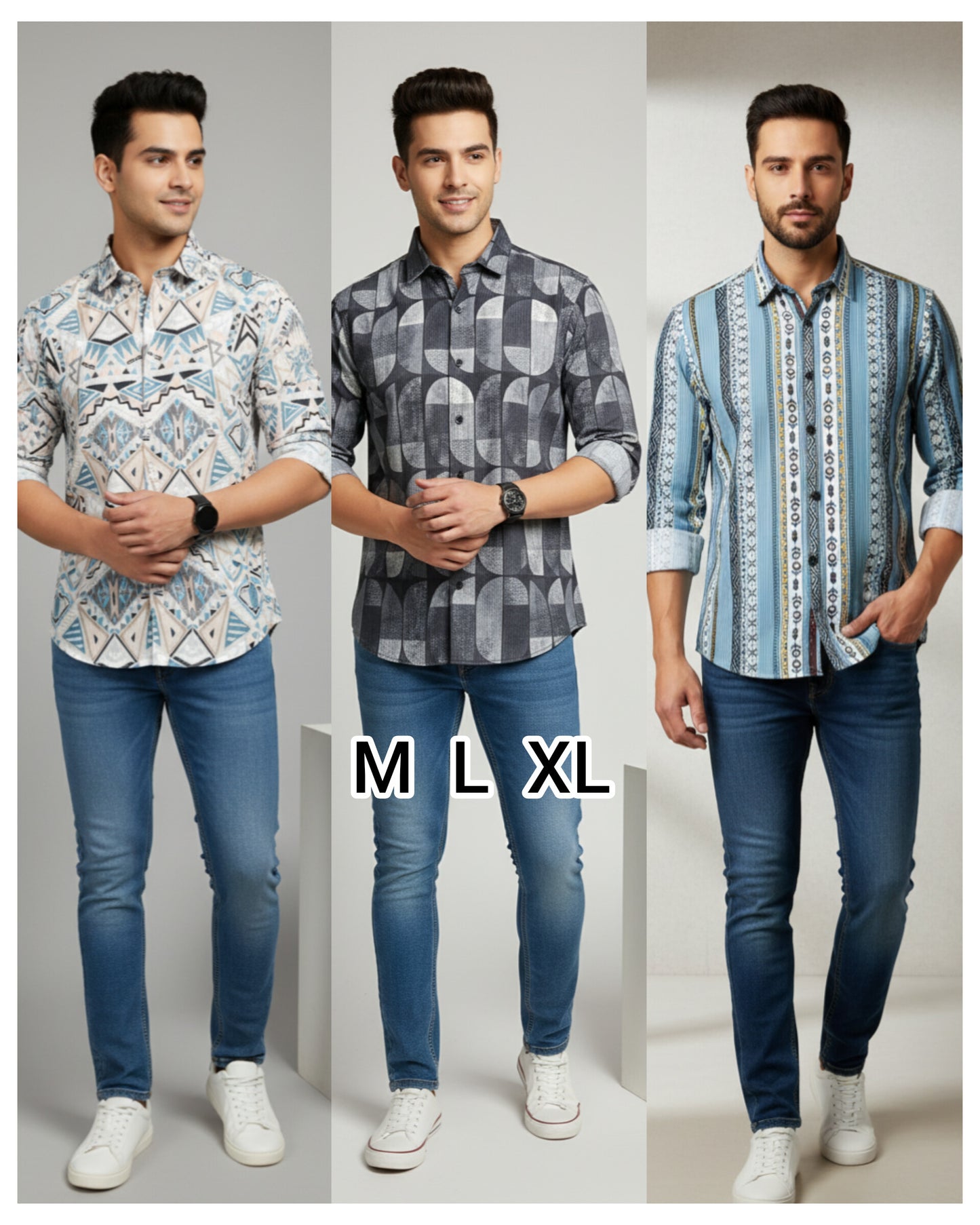 (Combo of 3) JohnHilll CodePopcorn Design Shirt Rs. 899