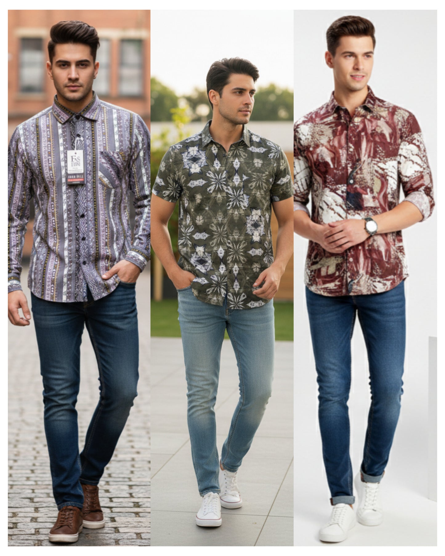 (Combo of 3) JohnHilll CodePopcorn Design Shirt Rs. 899
