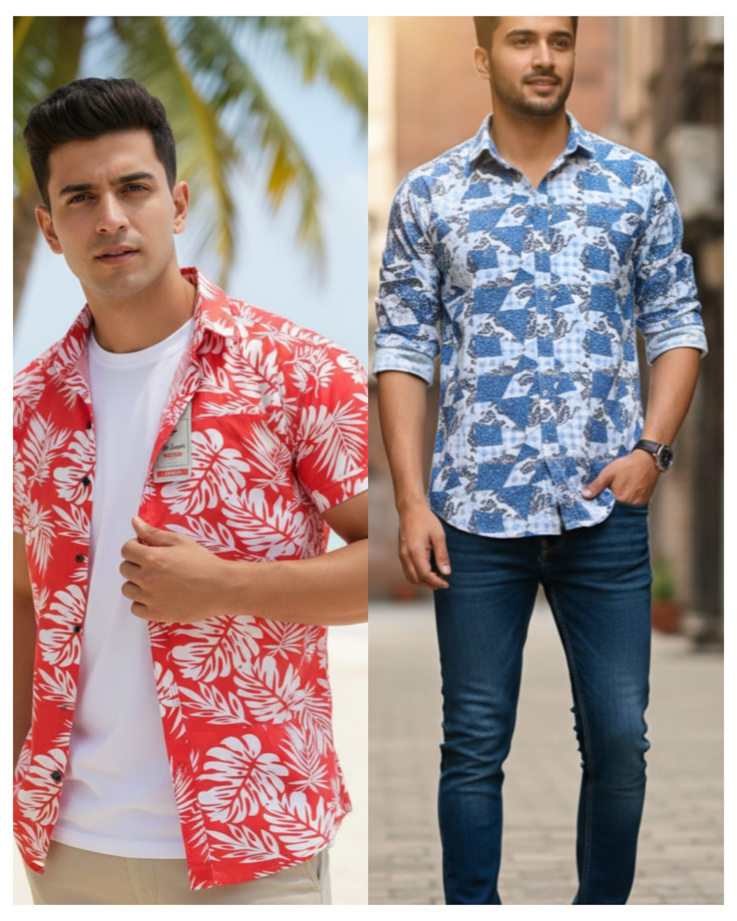 (Combo of 4) PanEmpaire Trendy Design Cotton Printed  Shirts Rs. 999