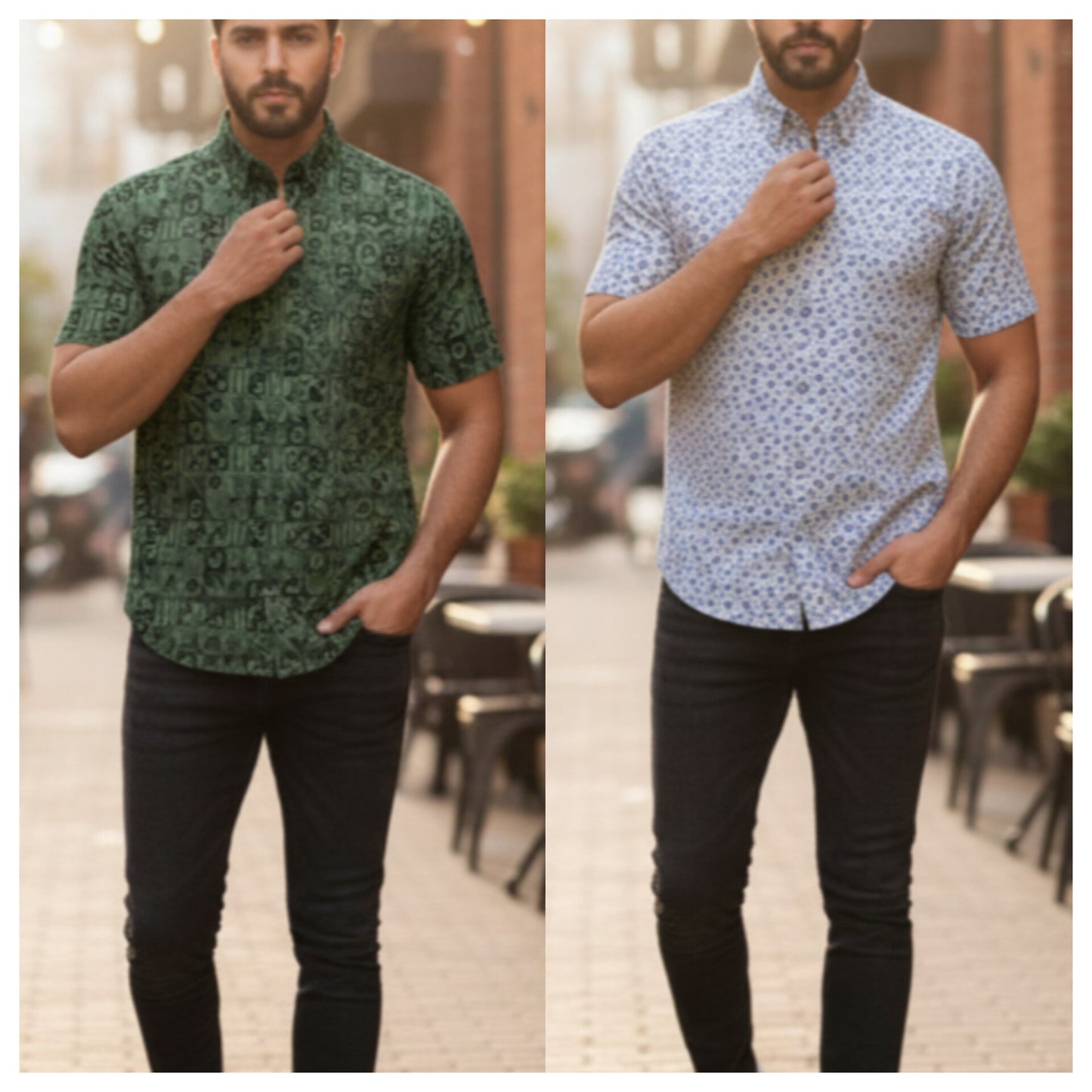 (Combo of 4) 2XL RB Premium Twill Cotton Printed Shirts Rs. 1060