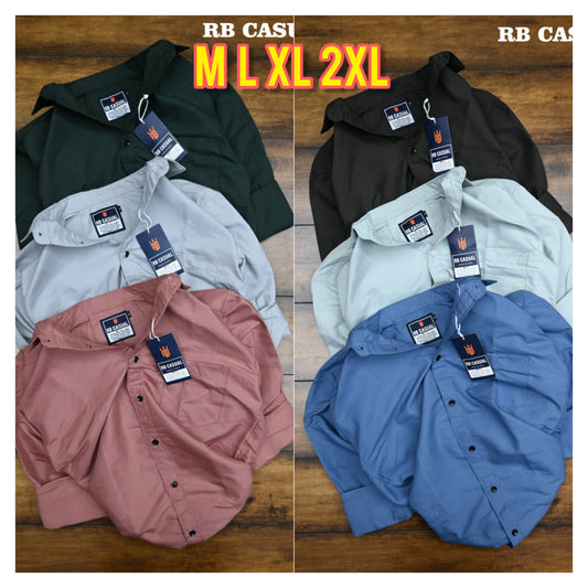 (Combo of 4) RB Formal Cotton Plain Shirts Rs. 999