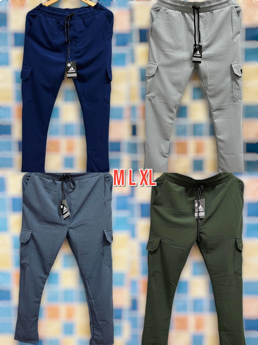 (Combo of 2) Denim Cargo Track Pants Rs. 550