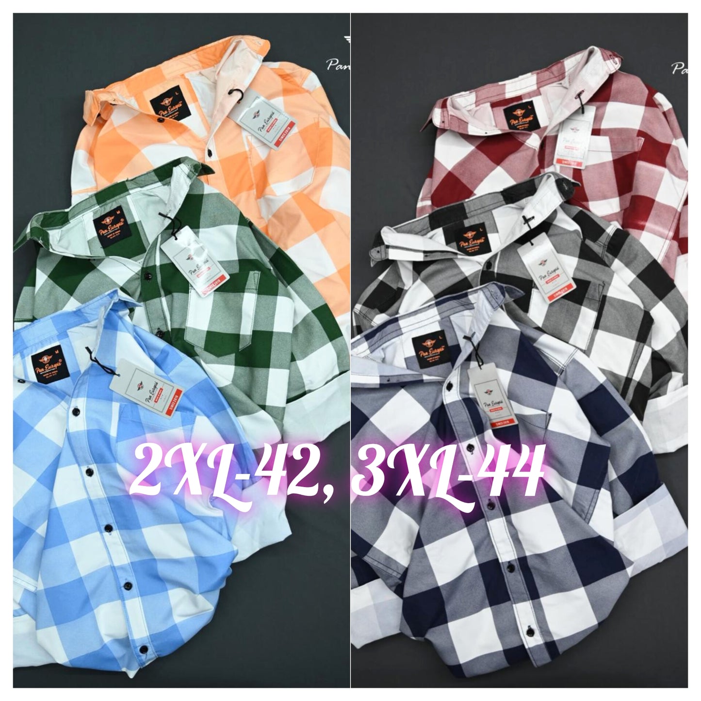 (Combo of 4) RB Colour Cotton Checked Shirts Rs. 999 Only
