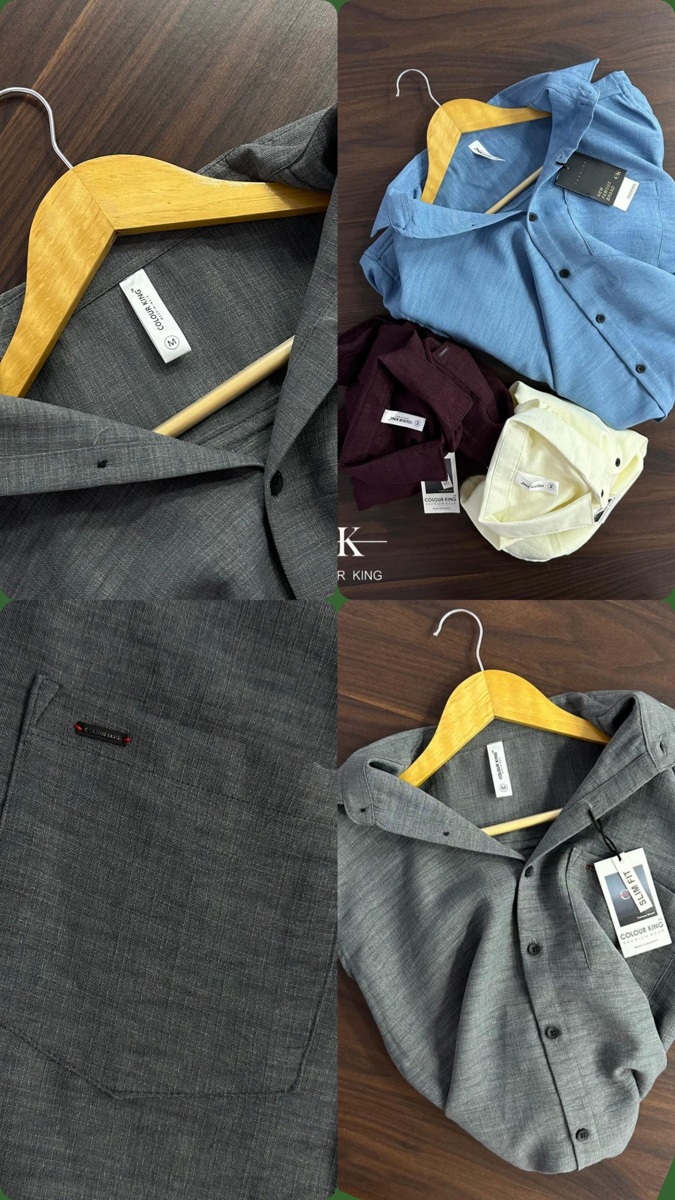 (Combo of 3) Primium CK Linen Dobby Plain Shirt Rs.1099