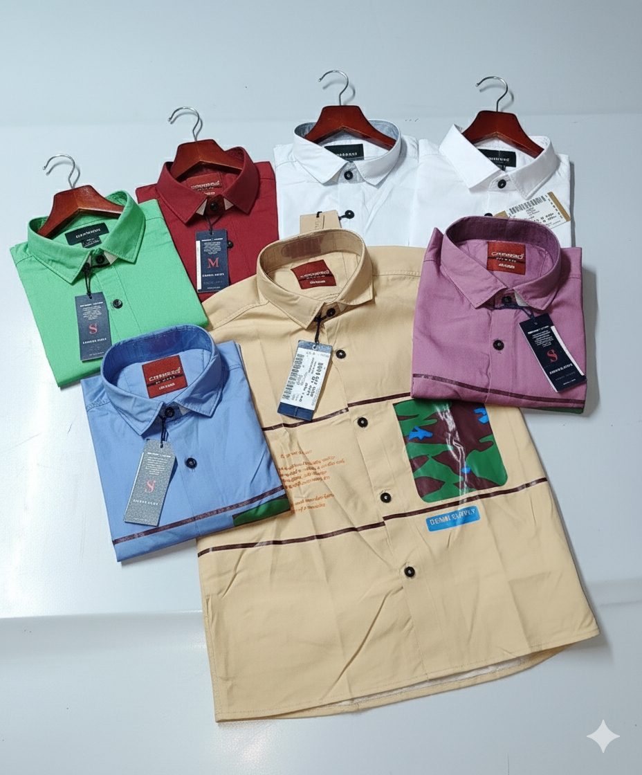 (Combo of 4) Camisso Cotton Trending No Pocket Shirt Rs. 950