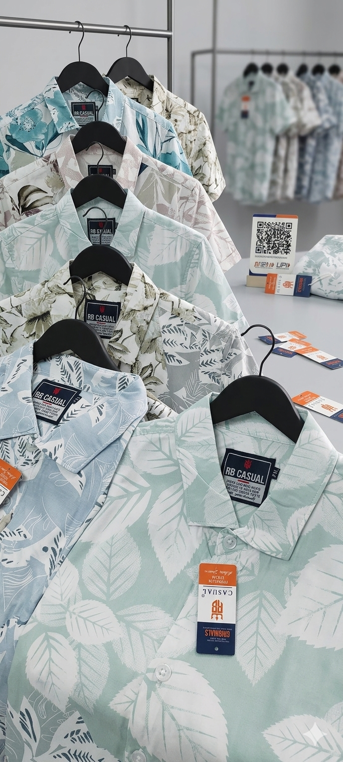 (Combo of 3) Rayon 100% Cooling Cotton Half Sleeve Printed Shirts Rs. 900