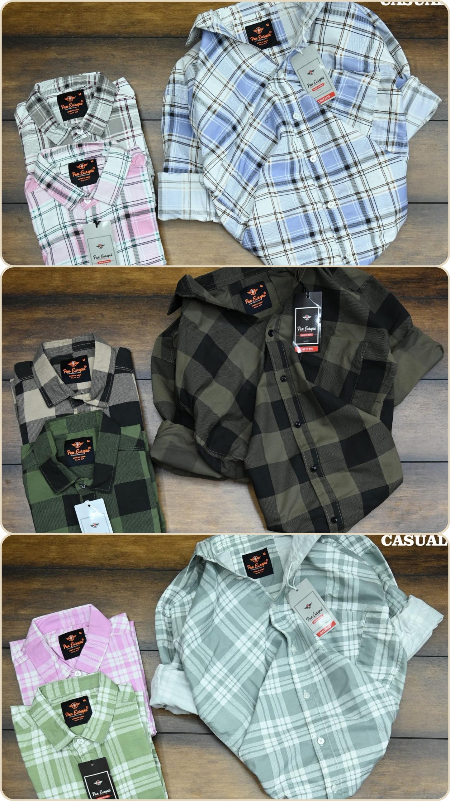 (Combo of 4) RB Colour Cotton Checked Shirts Rs. 999 Only