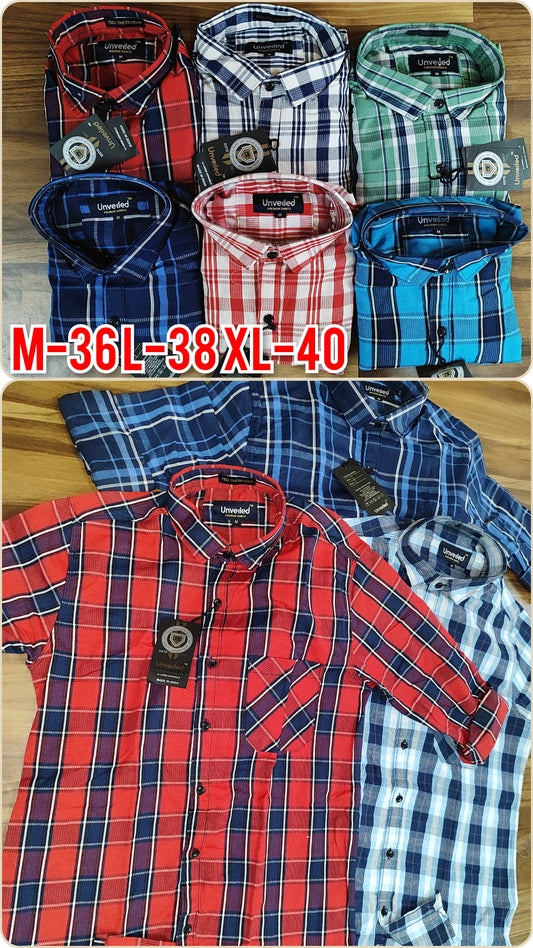 (Combo Of 3) Oxford Bright Checks Cotton Shirts Rs. 899